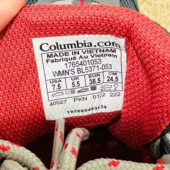 NWT Columbia Women's Crestwood™ Mid Waterproof Hiking Shoe in Graphite Sz 7.5 - Picture 8 of 11